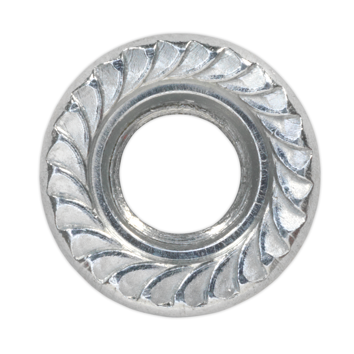 Zinc Plated Serrated Flange Nut M8 - Pack of 100 FN8