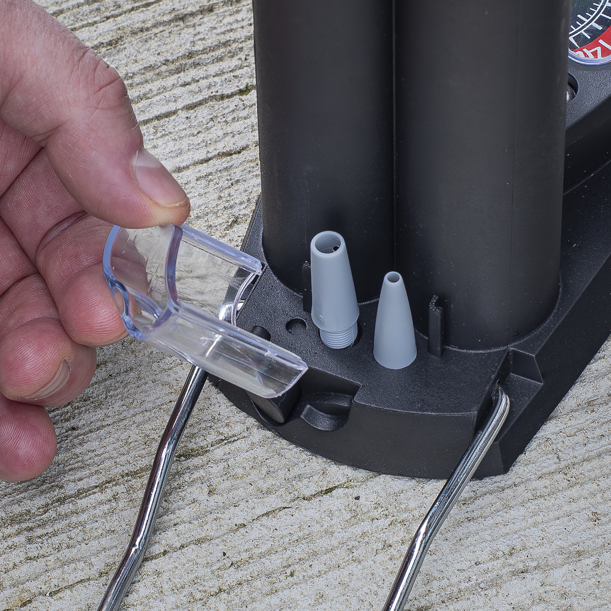 Mini Twin Barrel Bicycle Foot Pump FP7