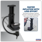 Mini Twin Barrel Bicycle Foot Pump FP7