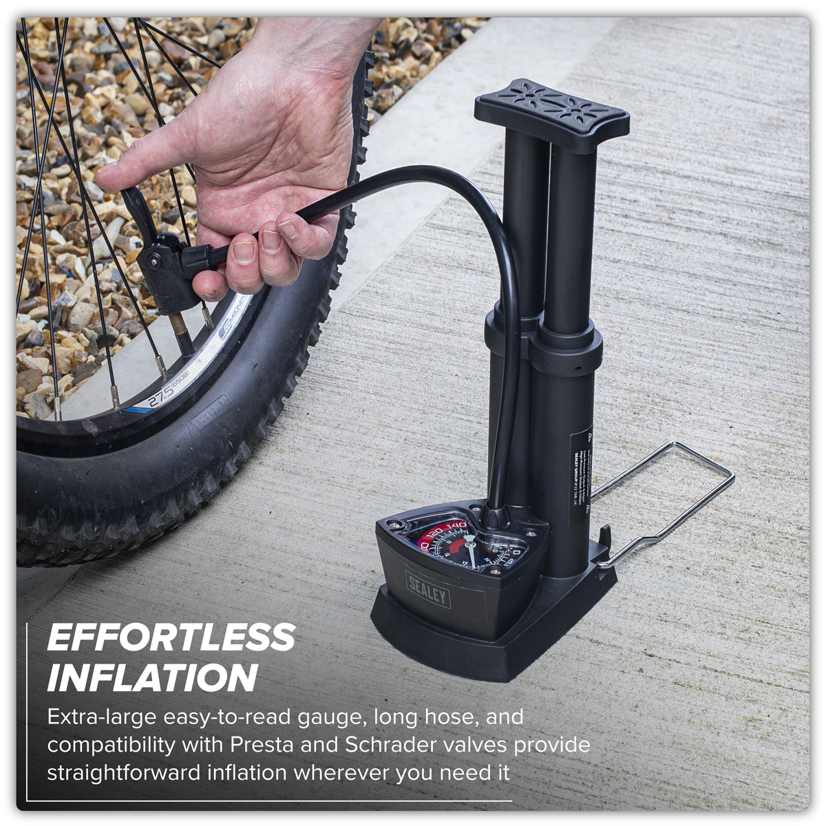 Mini Twin Barrel Bicycle Foot Pump FP7