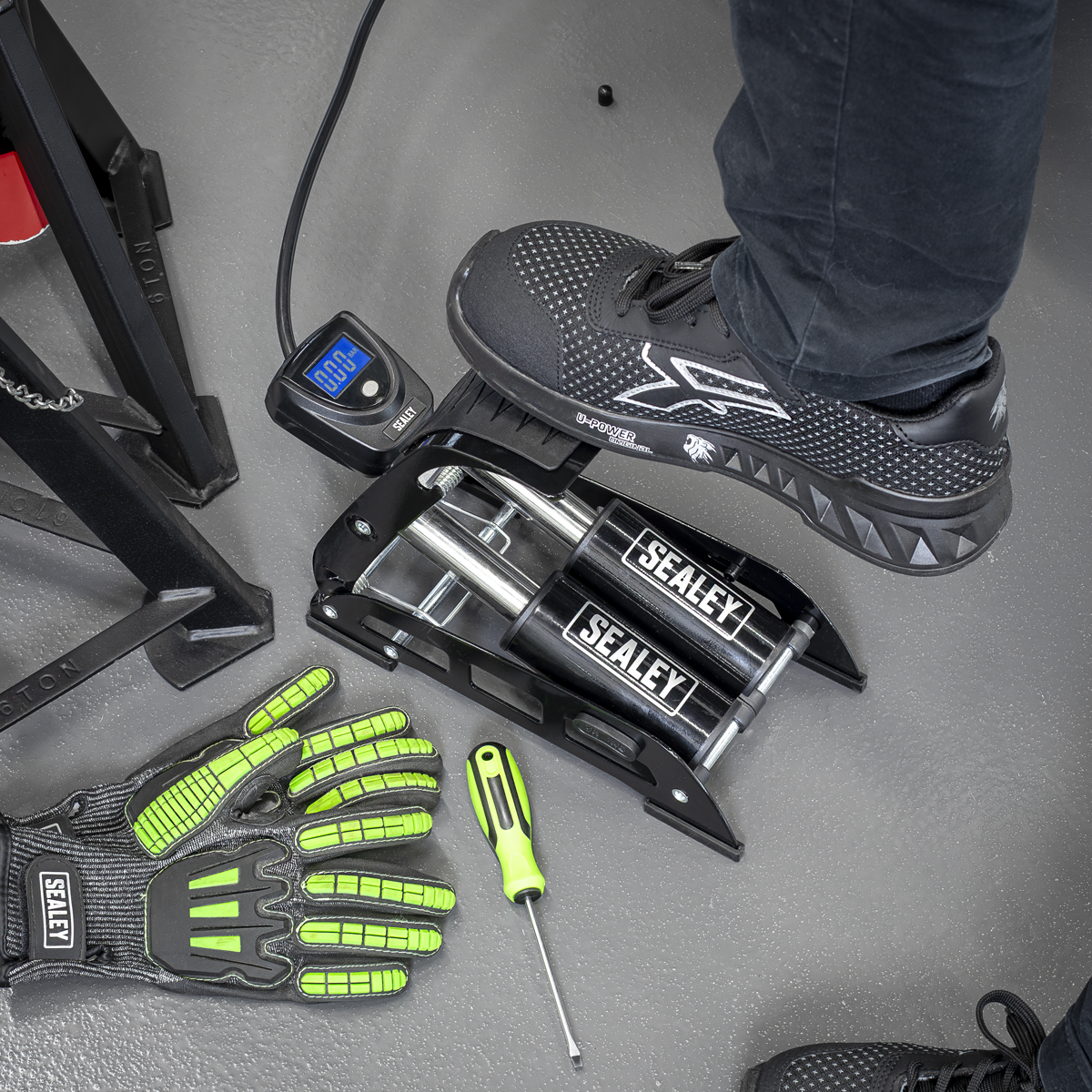 Twin Barrel Digital Foot Pump FP9D