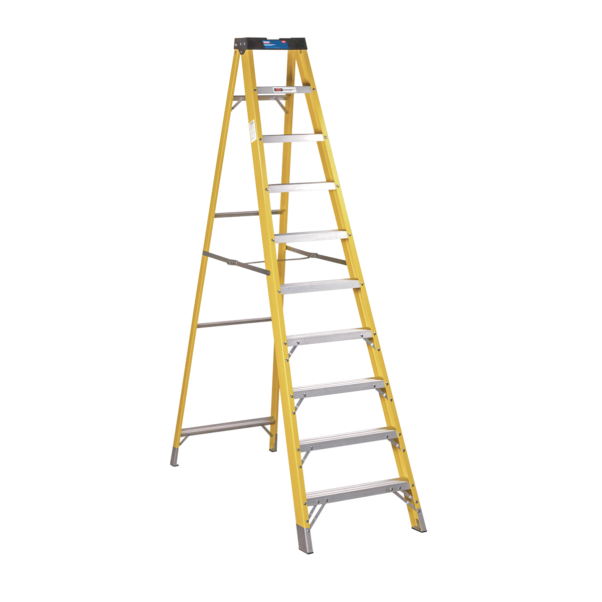 Fibreglass Step Ladder 9-Tread - EN 131 FSL10