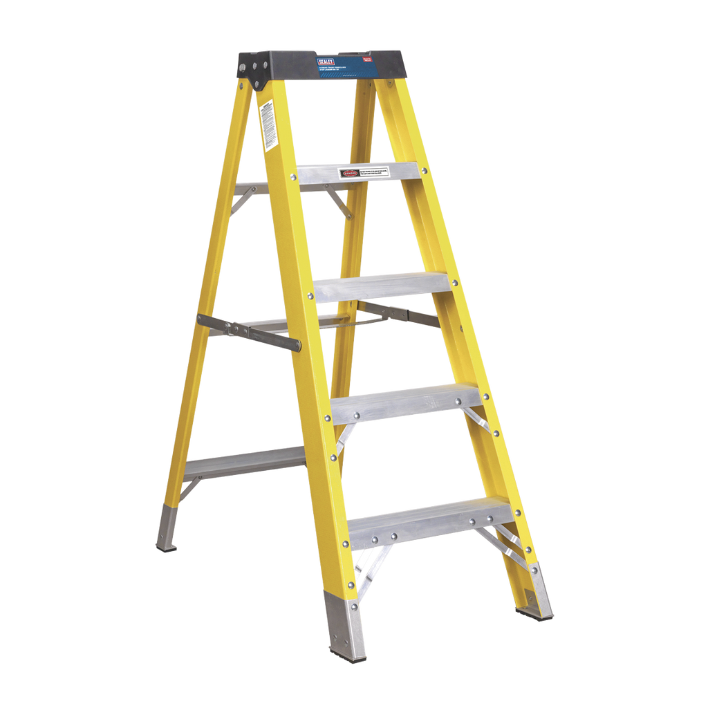 Fibreglass Step Ladder 4-Tread - EN 131 FSL5