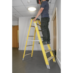 Fibreglass Step Ladder 6-Tread - EN 131 FSL7