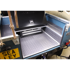 Vinyl Floor Tile with Peel & Stick Backing Silver Treadplate Pack of 16 FT1S