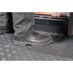 Vinyl Floor Tile with Peel & Stick Backing Silver Treadplate Pack of 16 FT1S