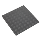 Vinyl Floor Tile with Peel & Stick Backing Silver Treadplate Pack of 16 FT1S