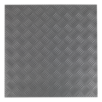 Vinyl Floor Tile with Peel & Stick Backing Silver Treadplate Pack of 16 FT1S