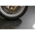 Vinyl Floor Tile with Peel & Stick Backing Silver Coin Pack of 16 FT2S