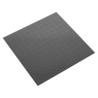 Vinyl Floor Tile with Peel & Stick Backing Silver Coin Pack of 16 FT2S