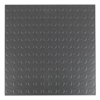 Vinyl Floor Tile with Peel & Stick Backing Silver Coin Pack of 16 FT2S