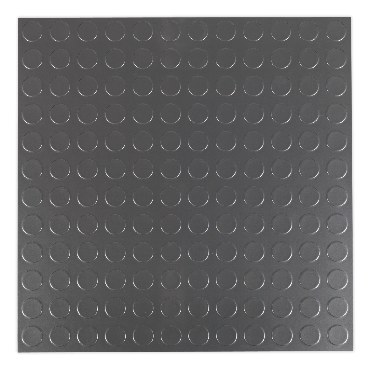 Vinyl Floor Tile with Peel & Stick Backing Silver Coin Pack of 16 FT2S