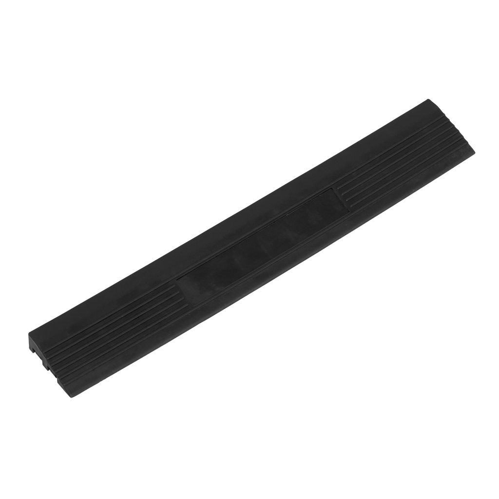 Polypropylene Floor Tile Edge 400 x 60mm, Black Male - Pack of 6 FT3EBM
