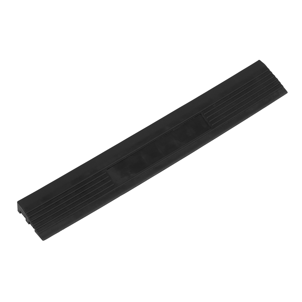Polypropylene Floor Tile Edge 400 x 60mm, Black Male - Pack of 6 FT3EBM