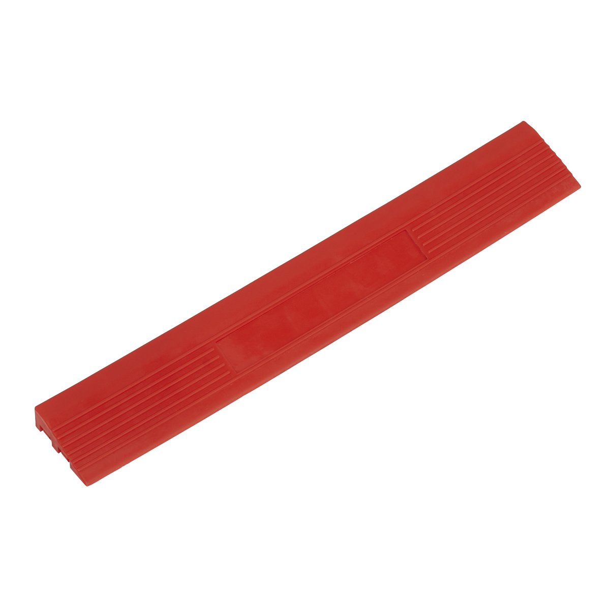Polypropylene Floor Tile Edge 400 x 60mm, Red Male - Pack of 6 FT3ERM