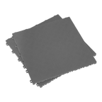 Polypropylene Floor Tile 400 x 400mm, Grey Treadplate - Pack of 9 FT3G