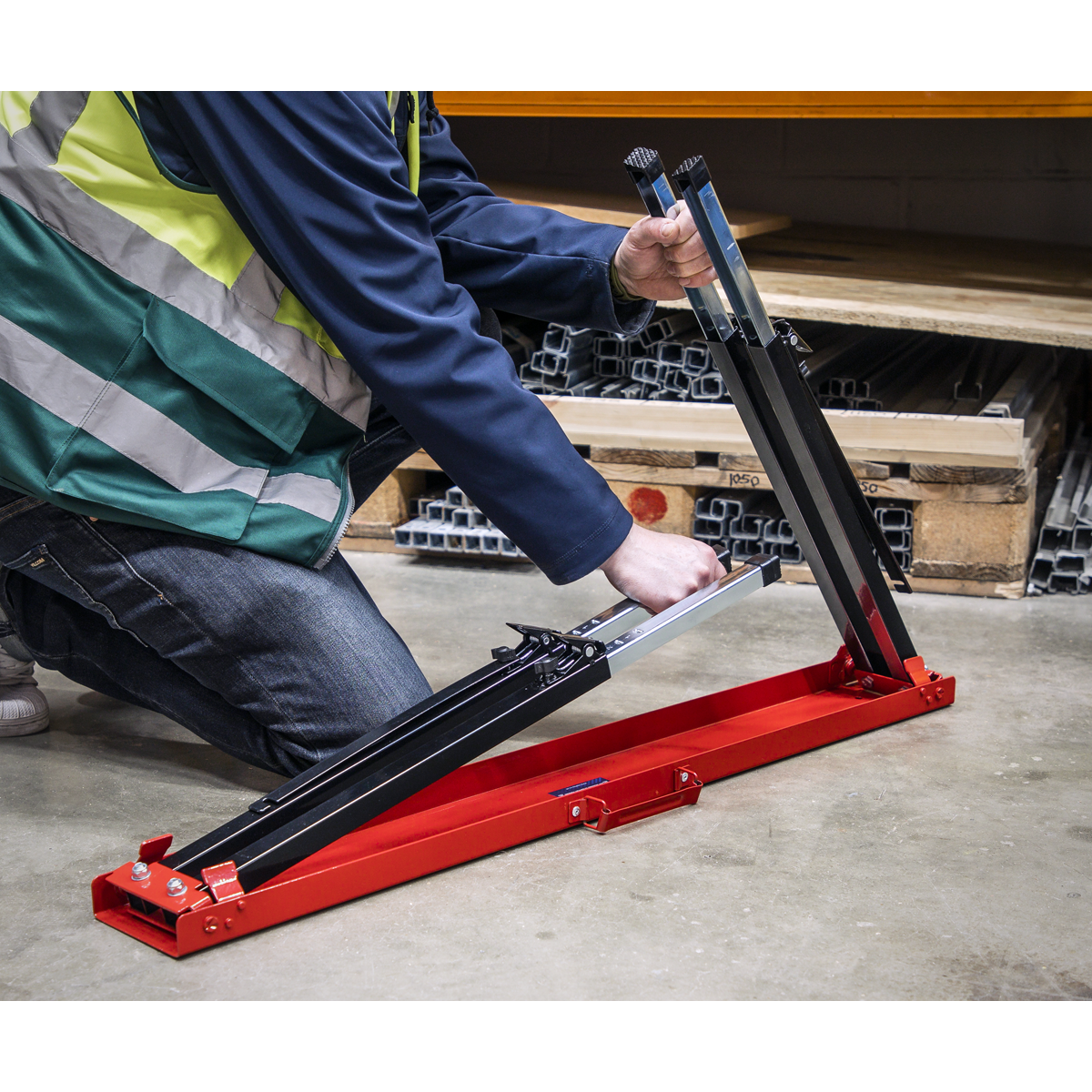 Fold Down Trestle with Adjustable Legs - Pair FTAL12