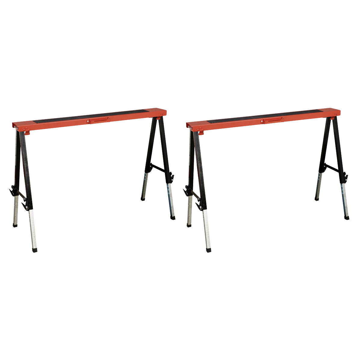 Fold Down Trestle with Adjustable Legs - Pair FTAL12