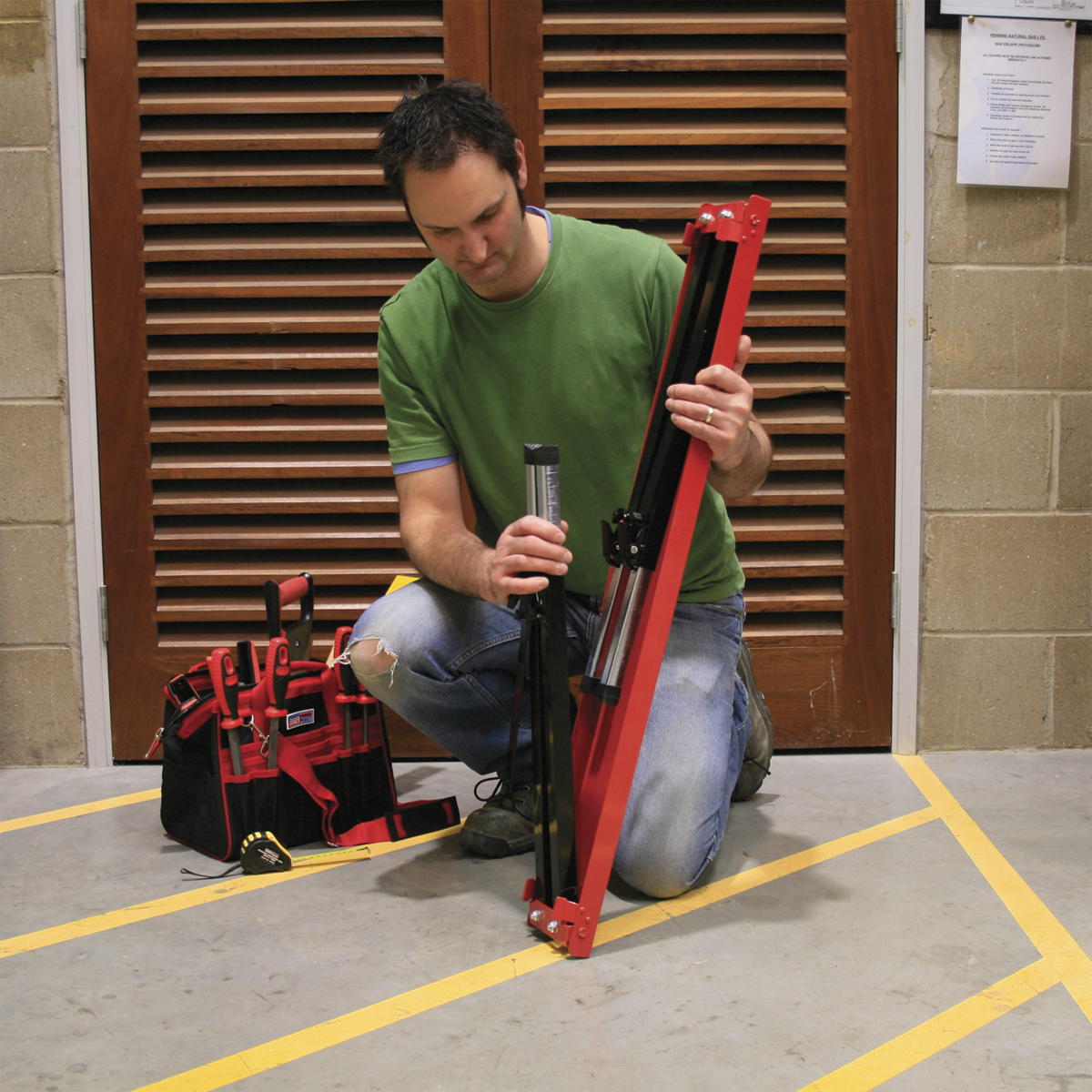 Fold Down Trestle with Adjustable Legs - Pair FTAL12