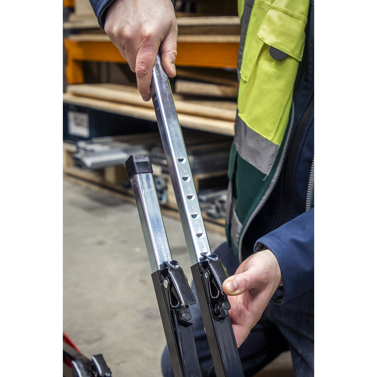 Fold Down Trestle with Adjustable Legs 150kg Capacity FTAL1