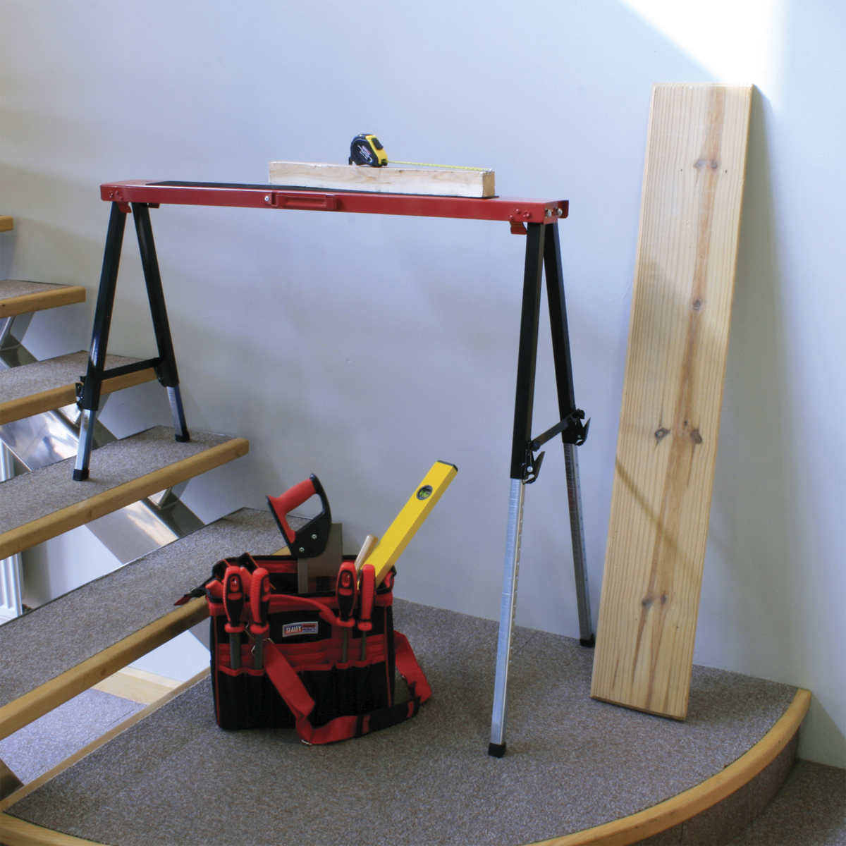 Fold Down Trestle with Adjustable Legs - Pair FTAL12