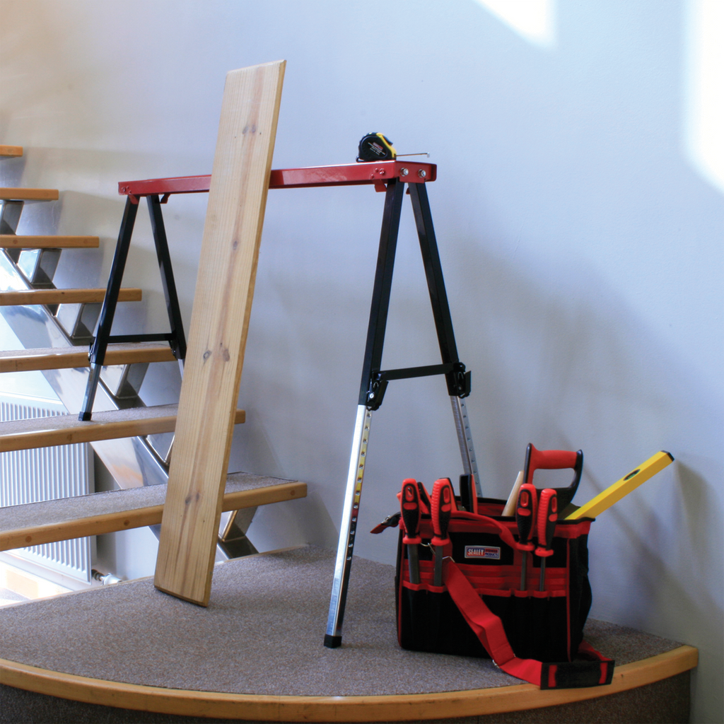 Fold Down Trestle with Adjustable Legs 150kg Capacity FTAL1