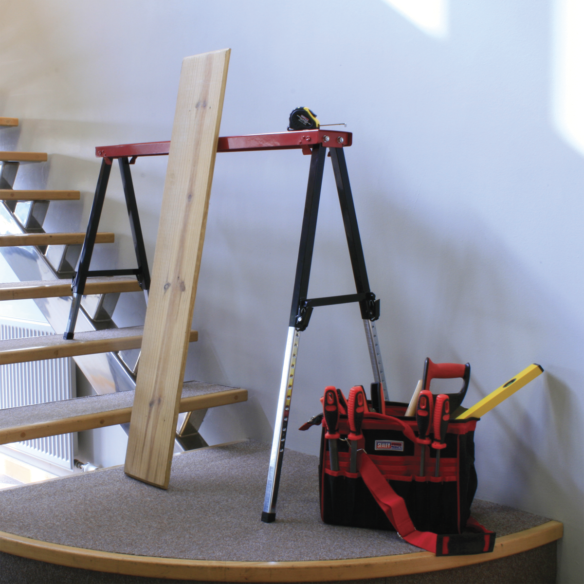 Fold Down Trestle with Adjustable Legs 150kg Capacity FTAL1