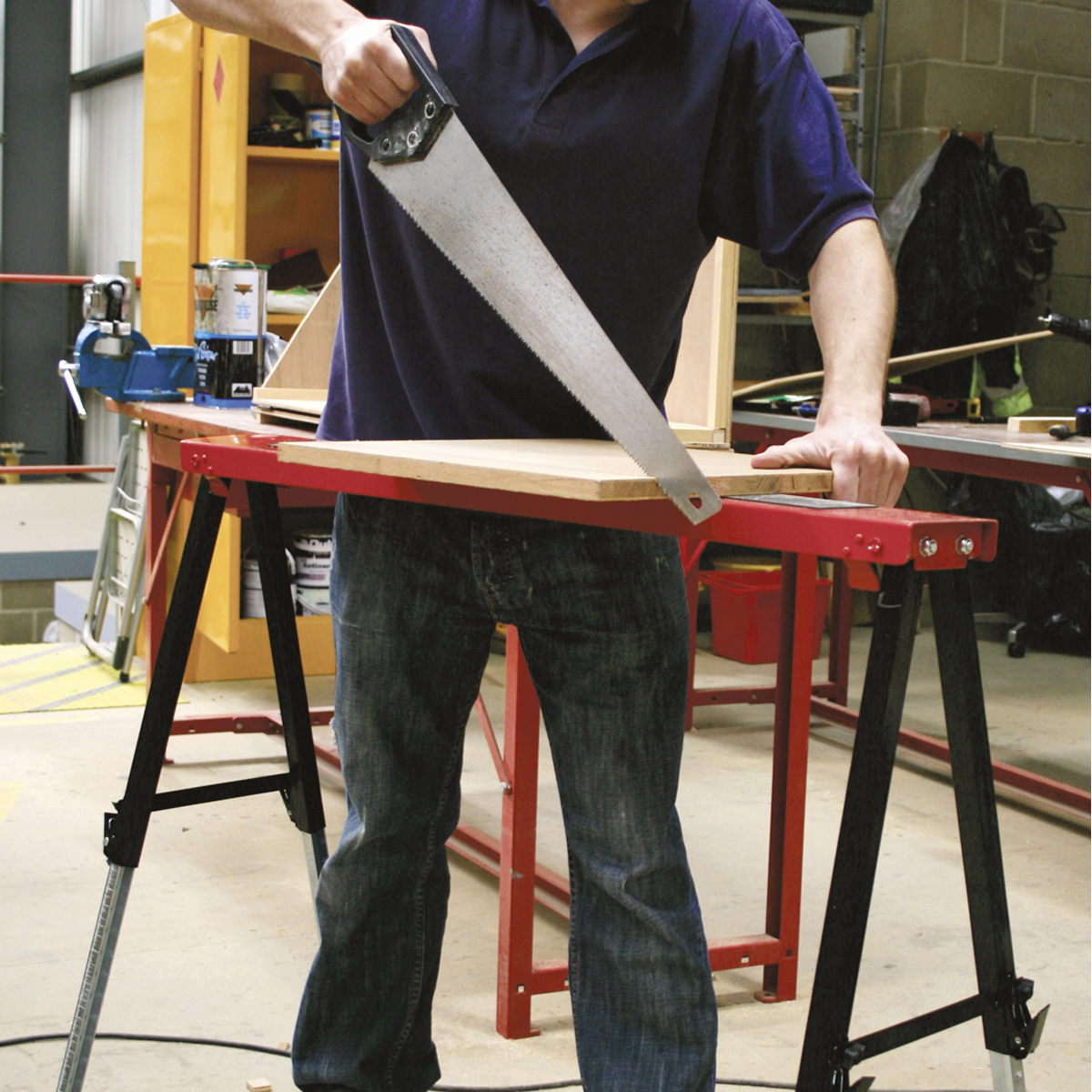 Fold Down Trestle with Adjustable Legs - Pair FTAL12