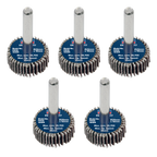 25 x 10mm Abrasive Flap Wheel with 6mm Shaft 40Grit - Pack of 5 FW2510405