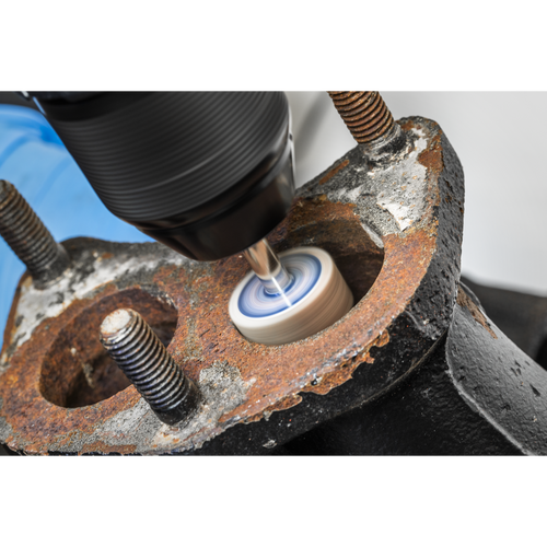 25 x 10mm Abrasive Flap Wheel with 6mm Shaft 60Grit - Pack of 5 FW2510605