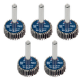 25 x 10mm Abrasive Flap Wheel with 6mm Shaft 60Grit - Pack of 5 FW2510605