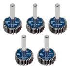 25 x 10mm Abrasive Flap Wheel with 6mm Shaft 60Grit - Pack of 5 FW2510605