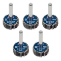 25 x 10mm Abrasive Flap Wheel with 6mm Shaft 80Grit - Pack of 5 FW2510805