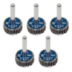 25 x 10mm Abrasive Flap Wheel with 6mm Shaft 80Grit - Pack of 5 FW2510805