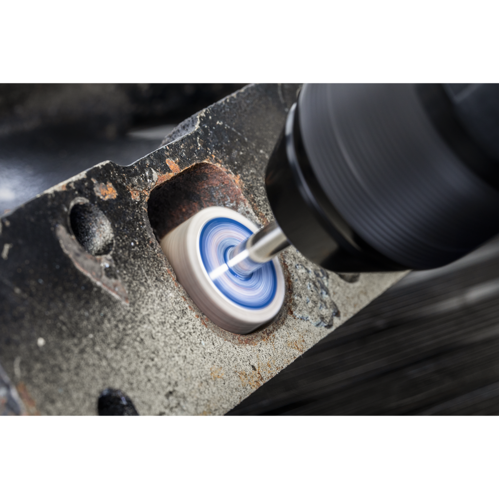 25 x 10mm Abrasive Flap Wheel with 6mm Shaft Assorted Grit - Pack of 5 FW2510ASS