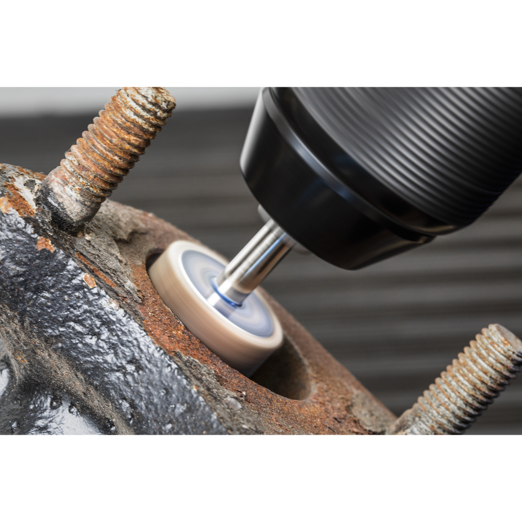 25 x 10mm Abrasive Flap Wheel with 6mm Shaft Assorted Grit - Pack of 5 FW2510ASS