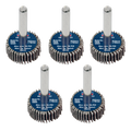 25 x 10mm Abrasive Flap Wheel with 6mm Shaft Assorted Grit - Pack of 5 FW2510ASS