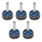 25 x 10mm Abrasive Flap Wheel with 6mm Shaft Assorted Grit - Pack of 5 FW2510ASS
