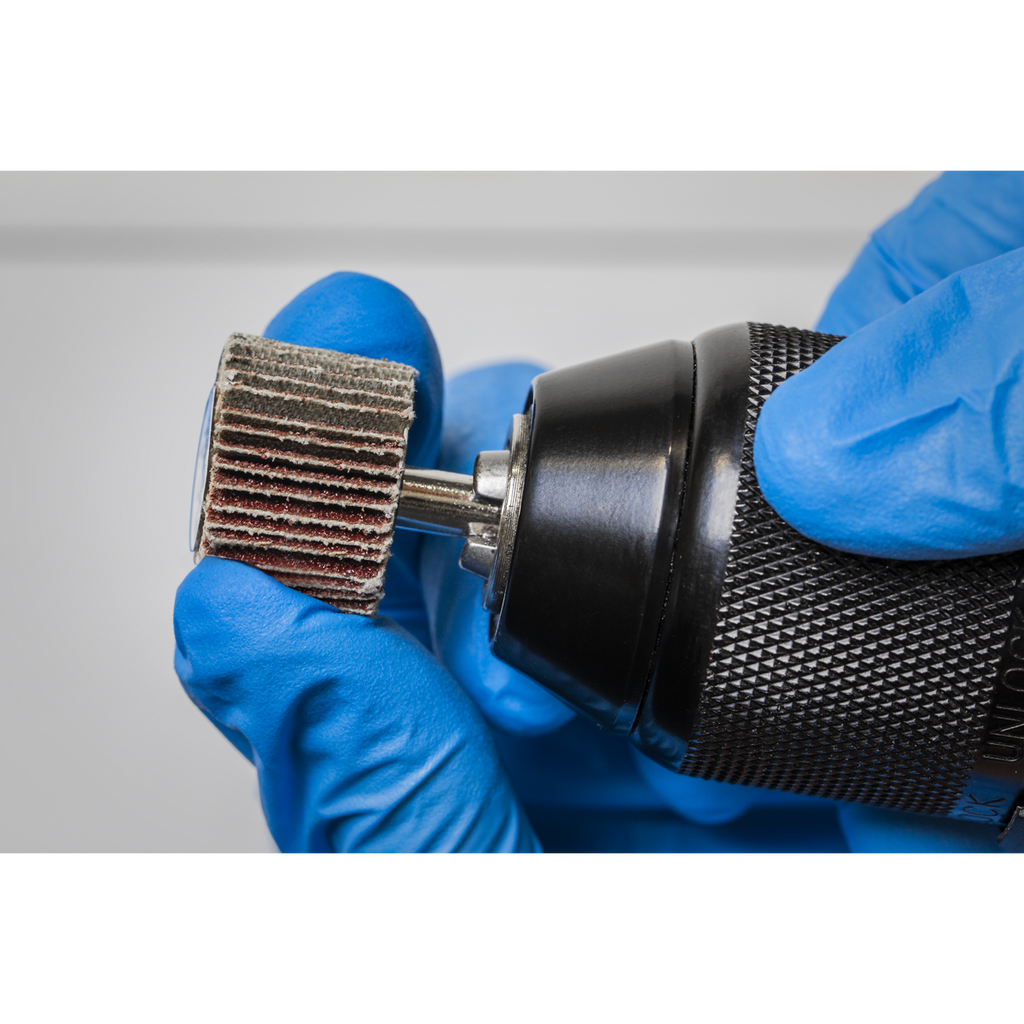 25 x 20mm Abrasive Flap Wheel with 6mm Shaft Assorted Grit - Pack of 5 FW2520ASS