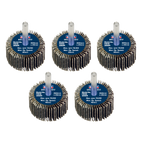 40 x 20mm Abrasive Flap Wheel with 6mm Shaft 60Grit - Pack of 5 FW4020605