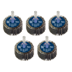 40 x 20mm Abrasive Flap Wheel with 6mm Shaft 80Grit - Pack of 5 FW4020805
