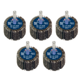 40 x 30mm Abrasive Flap Wheel with 6mm Shaft 80Grit - Pack of 5 FW4030805