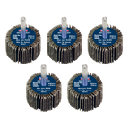 40 x 30mm Abrasive Flap Wheel with 6mm Shaft 80Grit - Pack of 5 FW4030805
