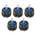 40 x 30mm Abrasive Flap Wheel with 6mm Shaft Assorted Grit - Pack of 5 FW4030ASS