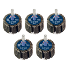 40 x 30mm Abrasive Flap Wheel with 6mm Shaft Assorted Grit - Pack of 5 FW4030ASS