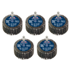 50 x 25mm Abrasive Flap Wheel with 6mm Shaft 40Grit - Pack of 5 FW5025405