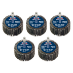 50 x 25mm Abrasive Flap Wheel with 6mm Shaft 80Grit - Pack of 5 FW5025805