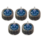 60 x 30mm Abrasive Flap Wheel with 6mm Shaft 80Grit - Pack of 5 FW6030805