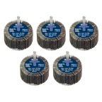 60 x 30mm Abrasive Flap Wheel on 6mm Shaft Assorted Grit - Pack of 5 FW6030ASS