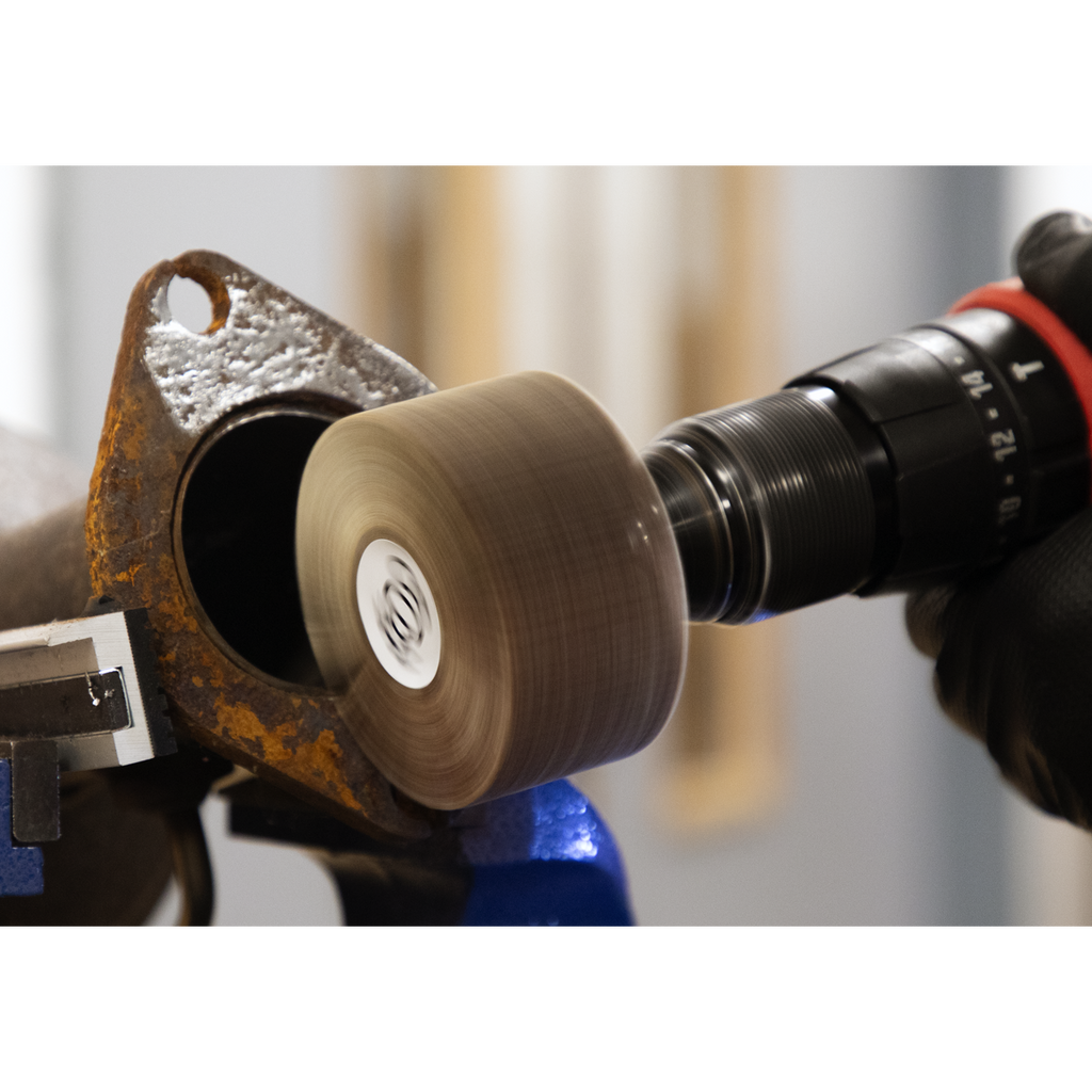 80 x 40mm Abrasive Flap Wheel with 6mm Shaft 60Grit - Pack of 5 FW8040605